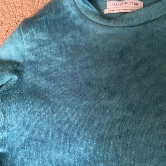 Urban Outfitters Electric Blue Fuzzy Long Sleeve Sweater - Picture 4 of 5